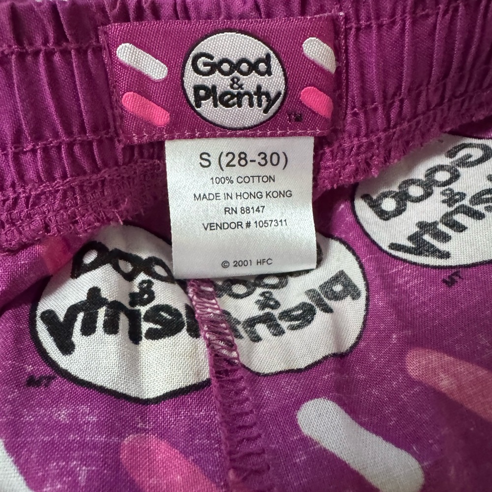 Good & Plenty Unisex Purple Lounge/Pajama Pull On Elastic Waist/Drawstring Pants - Picture 6 of 6